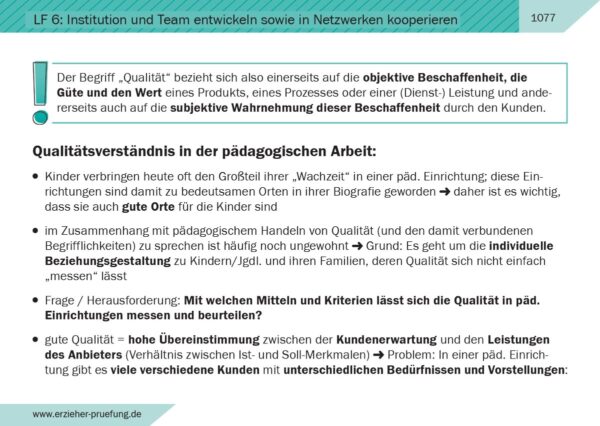 Lernkarten für die Erzieher Prüfung Ausbildung Beispiel 8