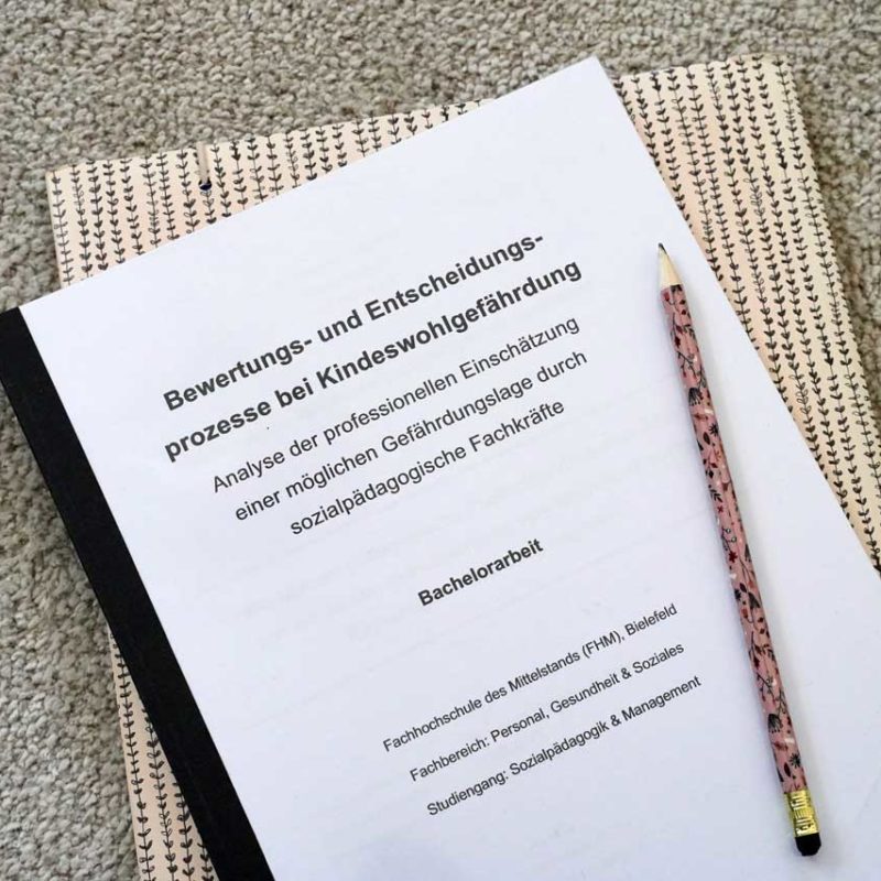 Bachelorarbeit zur Bewertung von Kindeswohlgefährdung