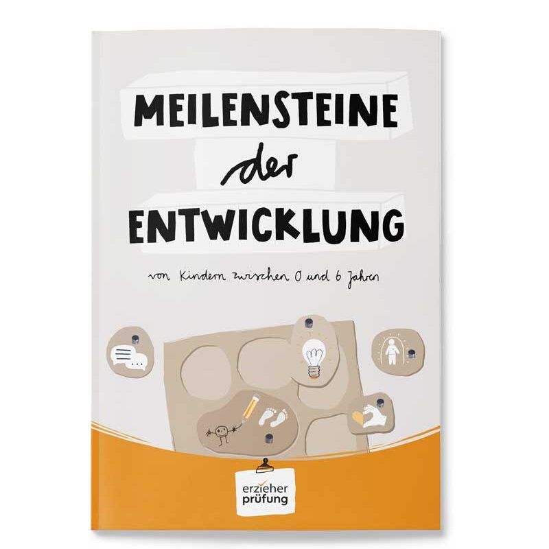 Broschüre der Meilensteine der Entwicklung von 0 bis 6 Jahren