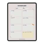 Digitaler Wochenplaner
