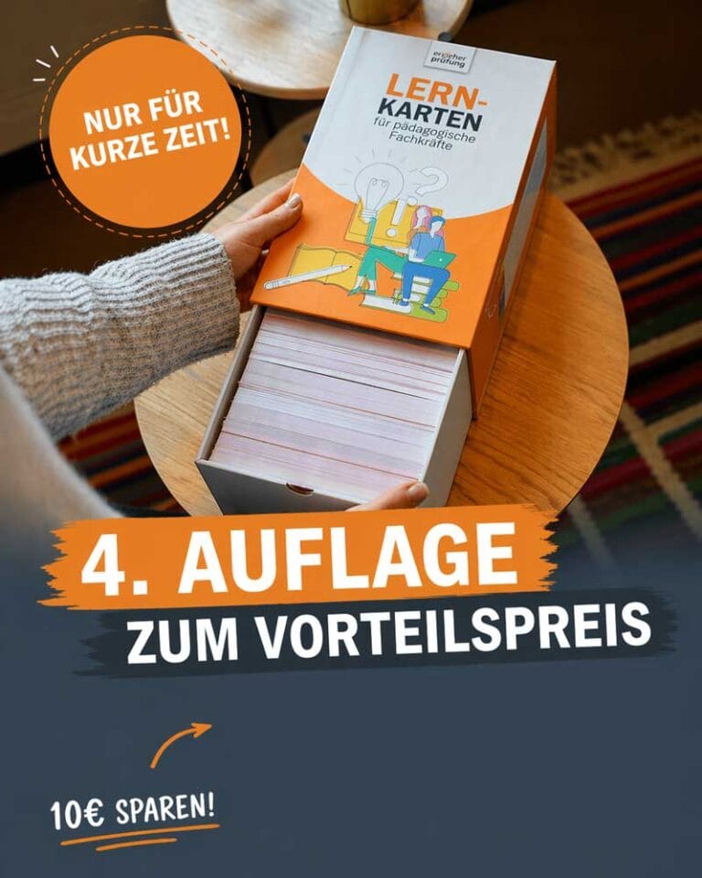 Vorteilspreis - 4. Auflage Lernkarten Erzieher